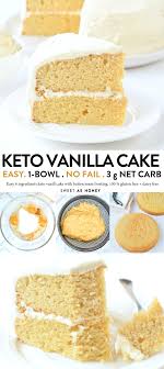 Keto Vanilla Cake Diabetic Birthday Cake Sweetashoney Keto Dessert Recipes Low Carb Cake Keto Cake