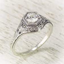 Filigrane Antik Vintage Diamant Verlobungsring Von Spexton Auf Etsy Antique Wedding Rings Diamond Engagement Rings Vintage Antique Engagement Rings
