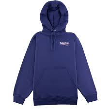 Balenciaga red hoodie eiffel tower homage new with tags size large. Balenciaga Logo Print Hooded Sweatshirt Blue 1195 Onu