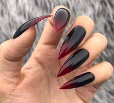 Check spelling or type a new query. Matte Maroon And Black Ombre Nails Matte