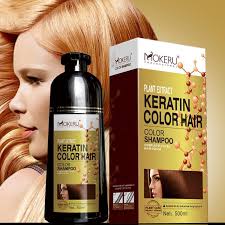 If a treatment is going to defrizz your hair for any length of time, it needs to contain an ingredient that releases the f word or a chemical that permanently breaks. Mokeru 500ml Natural Permanent Organic Color Dying Long Lasting Fast Keratin Hair Dye Shampoo For Women Convering White Hair Hair Color Aliexpress