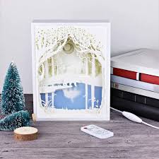 Amazon Com Papercut Light Boxes 3d Shadow Box Led Light Night Lamp Decorative Mood Light For Kids And Adults Baby Nursery Kids Bedroom Living Room Night Light My Friend Baby