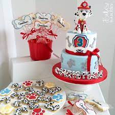 Bella S Bakery On Instagram Buon Compleanno Christian Torta Paw Patrol E Biscotti Decorati By Be Paw Patrol Birthday Cake Paw Patrol Cake Paw Patrol Cookies
