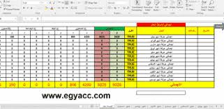 شيت اكسل حسابات كامل بالمعادلات والترحيل 2019