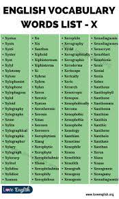 To find out what x squar. Words That Start With X List Of 115 Words Beginning With Letter X In English Love English