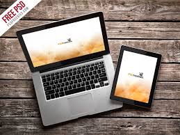 Macbook Pro And Ipad Mockup Template Free Psd Psdfreebies Com Ipad Mockup Mockup Template Free Free Mockup Templates