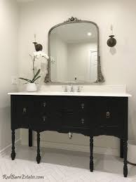 antique bathroom vanity for single or