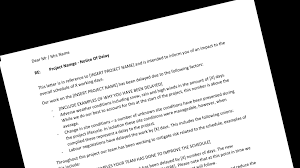 In posing questions, contractors must cite the relevant section, paragraph, and page number. Construction Delay Notice Letter Construction Documents And Templates