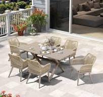 PURPLE LEAF Outdoor Dining Set All-Weather PE Rattan Outdoor Patio  Furniture Set with Aluminum Frame