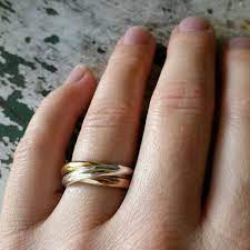 Pin By Irene Orta On Gold Rings Russian Wedding Ring Ring Fit Dainty Choker Necklace Gold