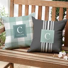 The insert is made of recycled polyester. Modern Farmhouse Custom Pattern Personalized 16 Inch Outdoor Throw Pillow