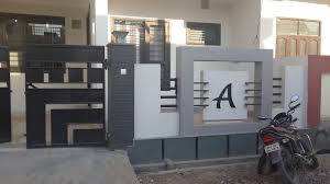 Over 300 block house & cottage plans with basement floor and terrace, plus construction cost estimate. Front Wall Design In Indian House Photo Gallery Pictures To Pin On Exterior Wall Design House Front Wall Design Compound Wall Design