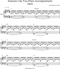 Adele Someone Like You Piano Sheet 1 Piano Sheet Someone Like You Piano Piano Sheet Music