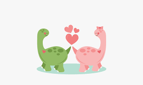 Dinosaurios Amor Enamorados Freetoedit Dinosars In Love Hd Png Download Kindpng