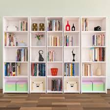 Nur Mobilya 5 Li Kitaplik Arkalikli Model Parlak Beyaz Kitapliklar Mobilya Kitaplik