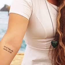 Travelers are constantly collecting passport stamps, coins, fridge magnets and photos from their journeys. Travel Quote Tattoos Popsugar Smart Living