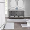 Vintage heriz ruby rug in 2.5'x7′ bathroom styling tips: 1