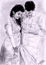 Sell sell art online become an affiliate get a trade. Indian Traditional Couple Pencil Drawing On Behance