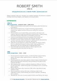 cma resume samples qwikresume