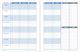 Download A Free Printable Weekly Student Planner Template For Excel Or Pdf Designed For Pr Student Weekly Planner Student Planner Homeschool Planner Printable