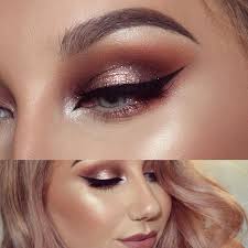 Black And Gold Halo Eye Makeup Warm Halo Eye Gold Wedding Makeup Eye Makeup Rose Gold Makeup