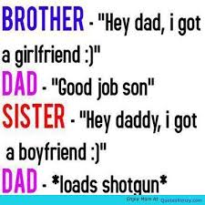Tell her how beautiful she is through such funny things to say to a girl. Funny Jokes Boyfriend Girlfriend Sister Brother Dad Quote Girlfriend Humor Funny Quotes Fun Quotes Funny