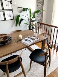 Mid Century Inspired Dining Room Ikea Morbylanga Table Wood Table And Chairs Ikea Dining Room Ikea Dining Ikea Dining Table