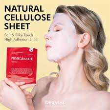 12-Pack DERMAL Hydrating Facial Masks