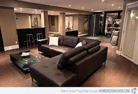 15 Modern And Contemporary Living Room Basement Designs Home Design Lover Basement Living Rooms Basement Design Modern Basement