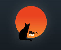 Vector animal / vector logo. Black Cat Logo Free Download
