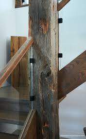 Think clean cuts and smooth surfaces. Rustic Modern Staircase Specialized Stair Rail