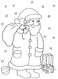 Kostenlose Malvorlage Advent Nikolaus Im Schnee Zum Ausmalen
