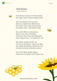 In unserer bildergalerie findest du die schönsten fingerspiele. Funf Bienen Fingerspiel Fur Kindergarten Und Grundschule Beschreibt Die Arbeitsteilung Im Bienenstock Kinder Lied Kinderlieder Fruhling Im Kindergarten
