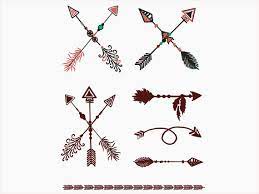80 Off Sale Svg Arrows 45 Tribal Arrows Curved Hand Painted Etsy In 2020 Tribal Arrows Arrow Tattoos Tribal Svg