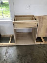 Cut base kitchen cabinet carcass pieces. My Dream Workshop Cabinets Sawdust 2 Stitches