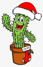 Cactus in the window with christmas lights. Images Of Cartoon Christmas Cactus Clipart