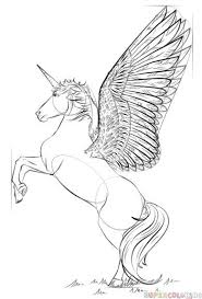 How To Draw A Realistic Unicorn Step By Step Drawing Tutorials Unicorn Art Drawing Unicorn Drawing Drawing Tutorial