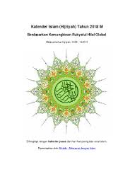 Muharram for the year 2018 starts on tuesday, september 11th and ends on tuesday, october 9th. Kalender Islam Global Tahun 2016 M