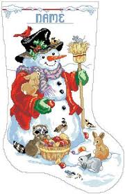 There are 744 items in this collection. Snowman Friends Stocking Cross Stitch Pattern