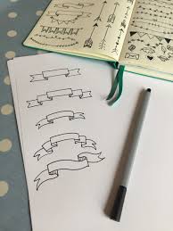 You can use a bullet journal to be productive and organized even if you don't have an. How To Draw Easy Banners For Your Bullet Journal Free Worksheet Gwennan Rees