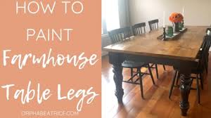 Maybe you would like to learn more about one of these? Diy Farmhouse Table How To Paint Decorative Table Legs Without Drips Rustoleum Painters Touch Youtube