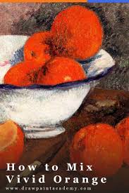 How To Mix Vivid Orange Fine Art Painting Abstract Art Inspiration Orange Painting