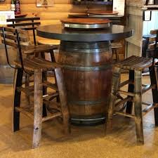 This cool new kegstool is an industrial 360 degree swiveling bar stool made from an actual upcycled beer keg. The Oak Barrel Company Wine Barrel Table Stave Bar Stools W Back Natural Facebook