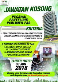 Jawatan kosong pejabat setiausaha kerajaan negeri sembilan (sukns). Iklan Jawatan Kosong Berita Parti Islam Se Malaysia Pas