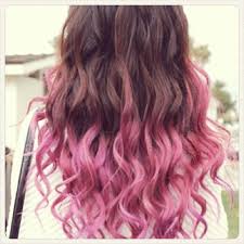 Pink Tips Cool Hair Color Dip Dye Hair Pink Ombre Hair