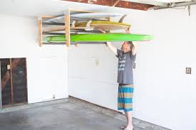 Rolling Rack Ceiling Mount Multiple Boards Kayak Storage Rack Surfboard Storage Surfboard Storage Garage