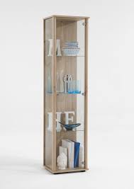 Vitrine Bora 1 Braun Eiche Glasvitrine Moderne Vitrinen Glasregal