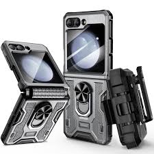 Amazon.com: VEGO for Galaxy Z Flip 5 Case with Stand, 360°Ring Magnetic  Ring Kickstand & Belt Clip Holster & Camera Screen Protector & Hinge  Protection, Shockproof Case for Samsung Flip 5 5G -