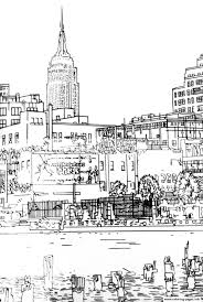 Hard coloring pages and … City Adult Drawing New York Coloring Pages Printable