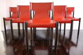 Fler Mid Century Red Leather Slingback Dining Chairs Retro Vintage 360 Modern Furniture Modern Furniture Furniture Sofa Furniture